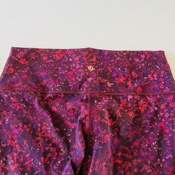LULULEMON ATHLETICA Ornemental Floral Wunder Under HR 7/8 Tight Leggings - US 12 - Picture 5 of 8